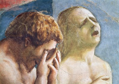 Adam en Eva Verbannen uit het Paradijs, c.1427 (detail) door Tommaso Masaccio